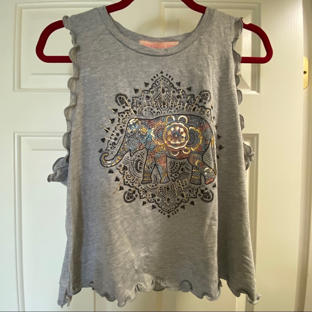 Junior Elephant Graphic Tank Top